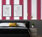 TI3605-3 Sinus Magenta, Blue Tilde Wallpaper by Tres Tintas