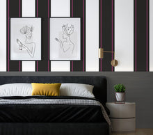 TI3605-4 Sinus Beige, Purple Tilde Wallpaper by Tres Tintas