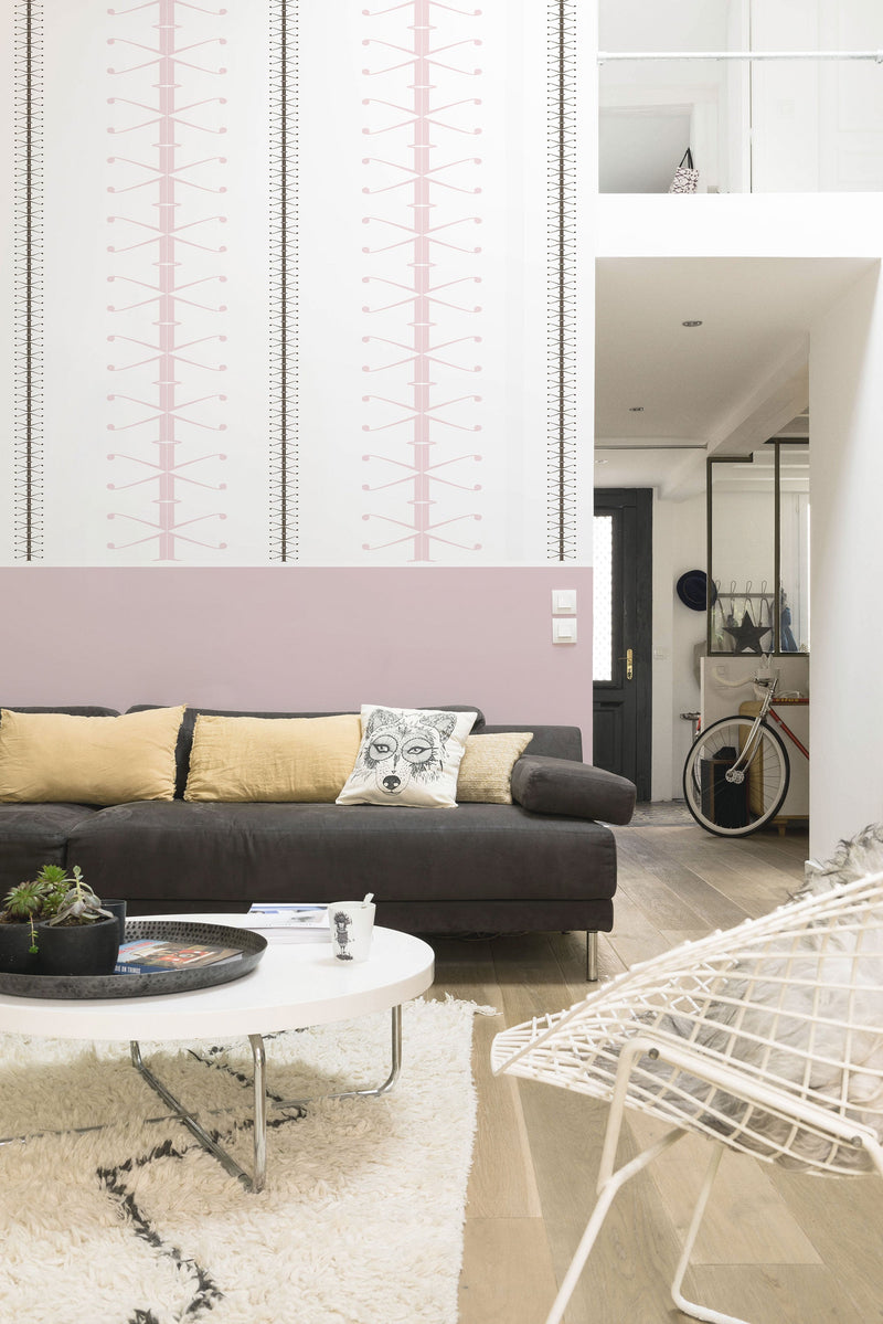 Nota  Grey, Green Tilde Wallpaper by Tres Tintas