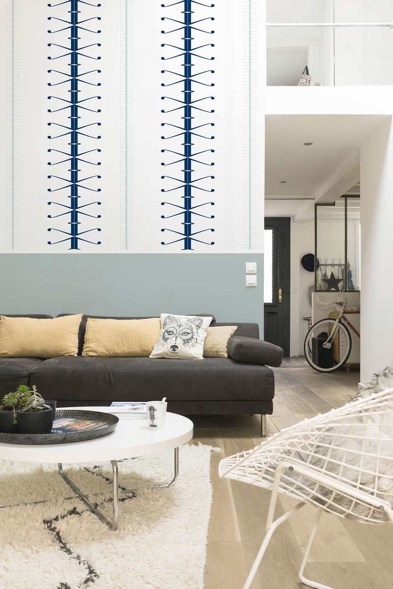 Nota  Blue, Green Tilde Wallpaper by Tres Tintas