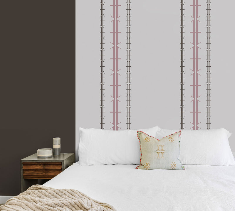 Vía Pink, Brown Tilde Wallpaper by Tres Tintas