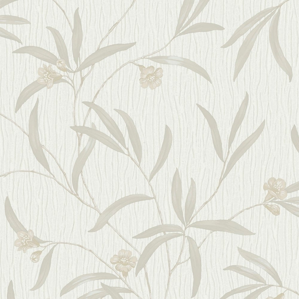 41330 Tiffany Floral White / Cream Wallpaper by Belgravia