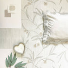 41330 Tiffany Floral White / Cream Wallpaper by Belgravia