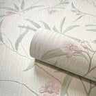 41331 Tiffany Floral Sage/White/Heather Wallpaper by Belgravia