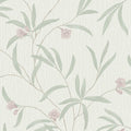 Tiffany Floral Sage/White/Heather Wallpaper by Belgravia