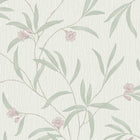 41331 Tiffany Floral Sage/White/Heather Wallpaper by Belgravia