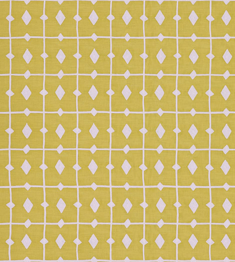 NPOF134839 Tiles Buttercup Pomona Fabric by Scion