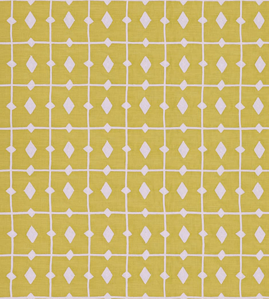 NPOF134839 Tiles Buttercup Pomona Fabric by Scion