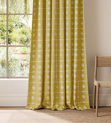 NPOF134839 Tiles Buttercup Pomona Fabric by Scion