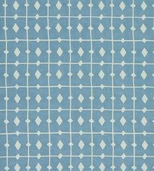 NPOF134840 Tiles Cornflower Pomona Fabric by Scion