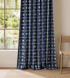 NPOF134838 Tiles Indigo Pomona Fabric by Scion