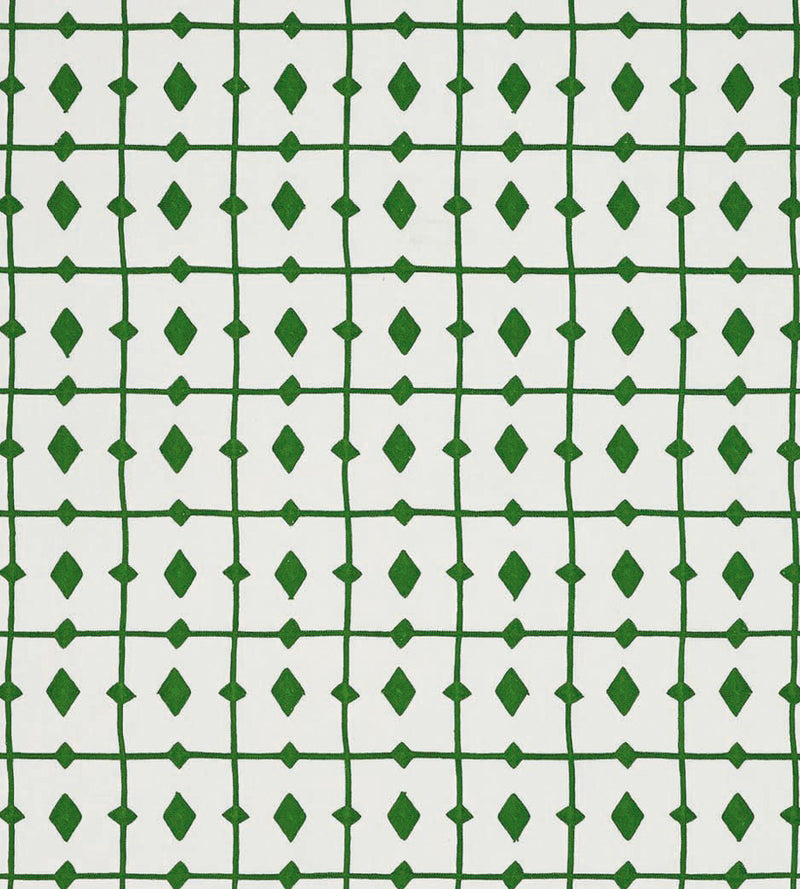 NPOF134842 Tiles Kelly Green Pomona Fabric by Scion