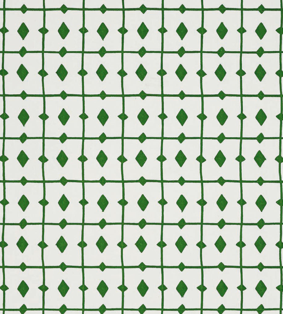 NPOF134842 Tiles Kelly Green Pomona Fabric by Scion