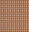 Tiles Rust Pomona Fabric by Scion