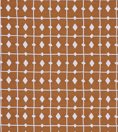 Tiles Rust Pomona Fabric by Scion