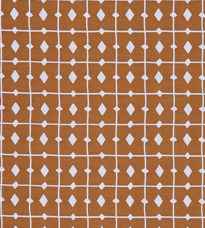 NPOF134841 Tiles Rust Pomona Fabric by Scion
