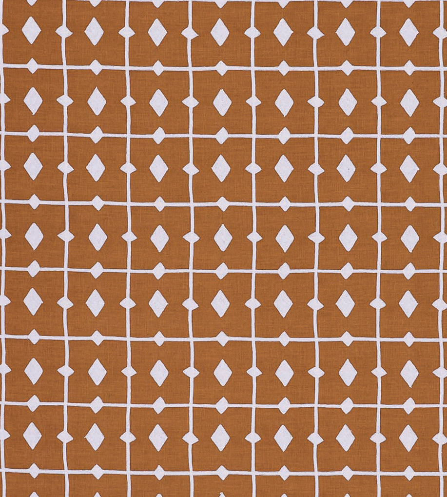 NPOF134841 Tiles Rust Pomona Fabric by Scion