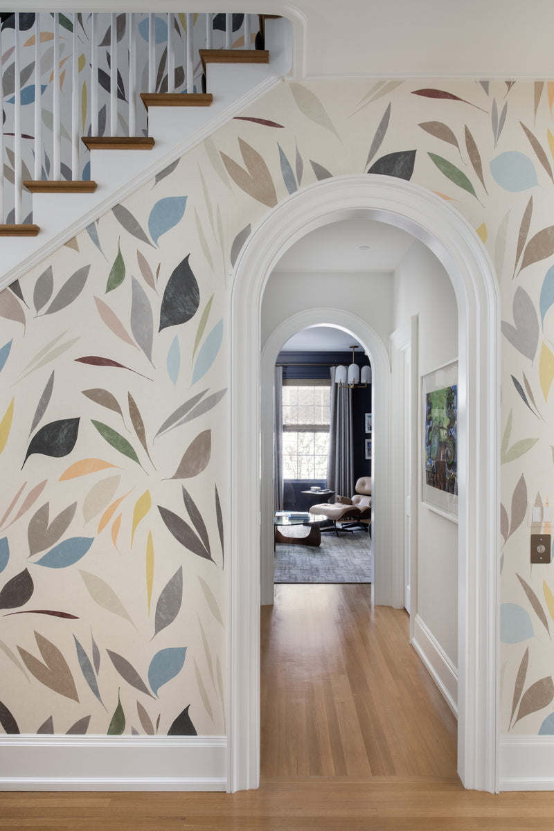 Tribe wallpaper by Christopher Farr Cloth in a room setting