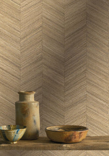 Ocotea Sable Nature Sur Mesure - Textures Wallpaper by Casamance