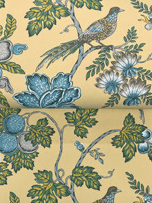 Parterre Jacobean Light Yellow Jardin Wallpaper by York Wallcoverings