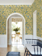 Parterre Jacobean Light Yellow Jardin Wallpaper by York Wallcoverings
