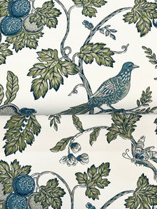 Parterre Jacobean Blue Jardin Wallpaper by York Wallcoverings