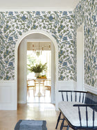 Parterre Jacobean Blue Jardin Wallpaper by York Wallcoverings