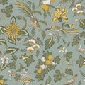 Parterre Jacobean Light Blue Jardin Wallpaper by York Wallcoverings