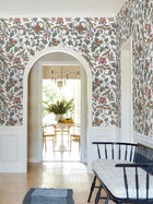 Parterre Jacobean Coral Jardin Wallpaper by York Wallcoverings