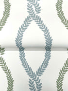 Laureate Vine Trellis Light Green Jardin Wallpaper by York Wallcoverings