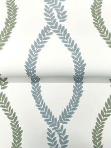 Laureate Vine Trellis Light Green Jardin Wallpaper by York Wallcoverings