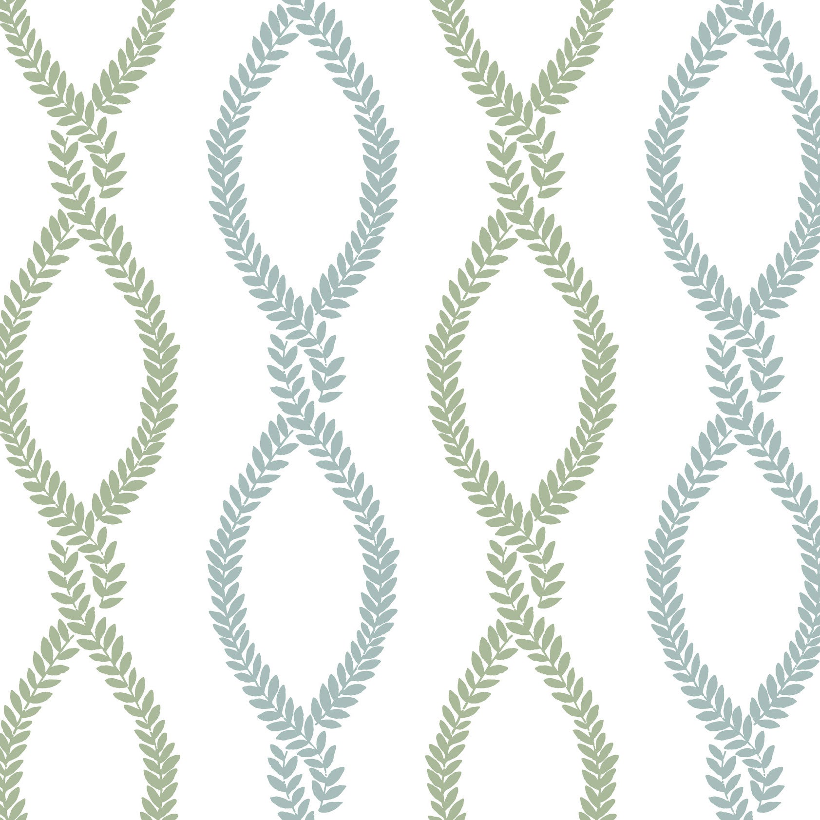 Laureate Vine Trellis Light Green Jardin Wallpaper by York Wallcoverings
