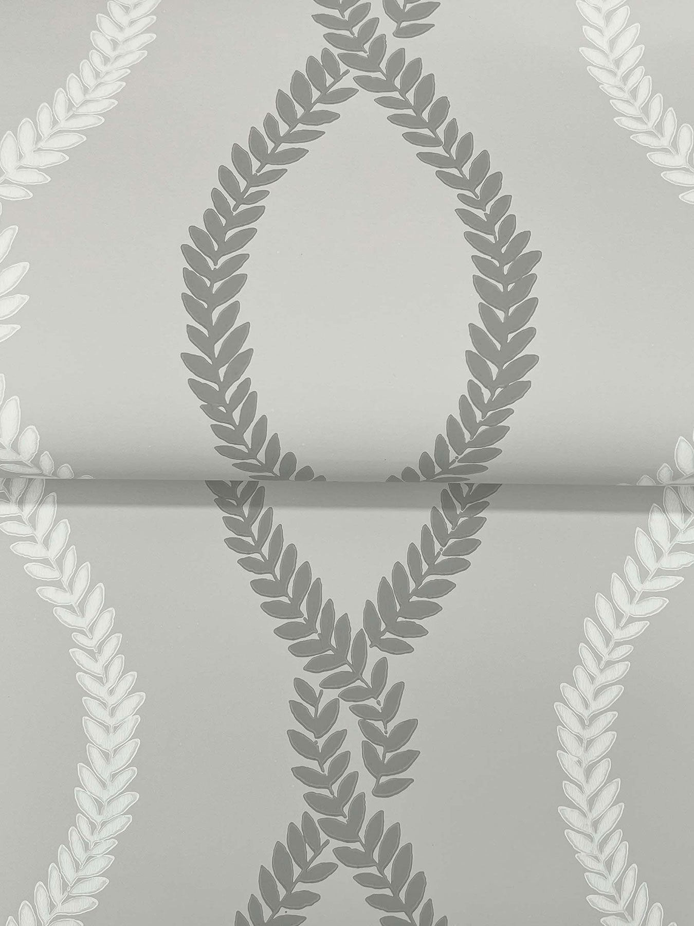 Laureate Vine Trellis Grey Jardin Wallpaper by York Wallcoverings