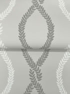 Laureate Vine Trellis Grey Jardin Wallpaper by York Wallcoverings