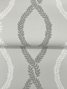 Laureate Vine Trellis Grey Jardin Wallpaper by York Wallcoverings