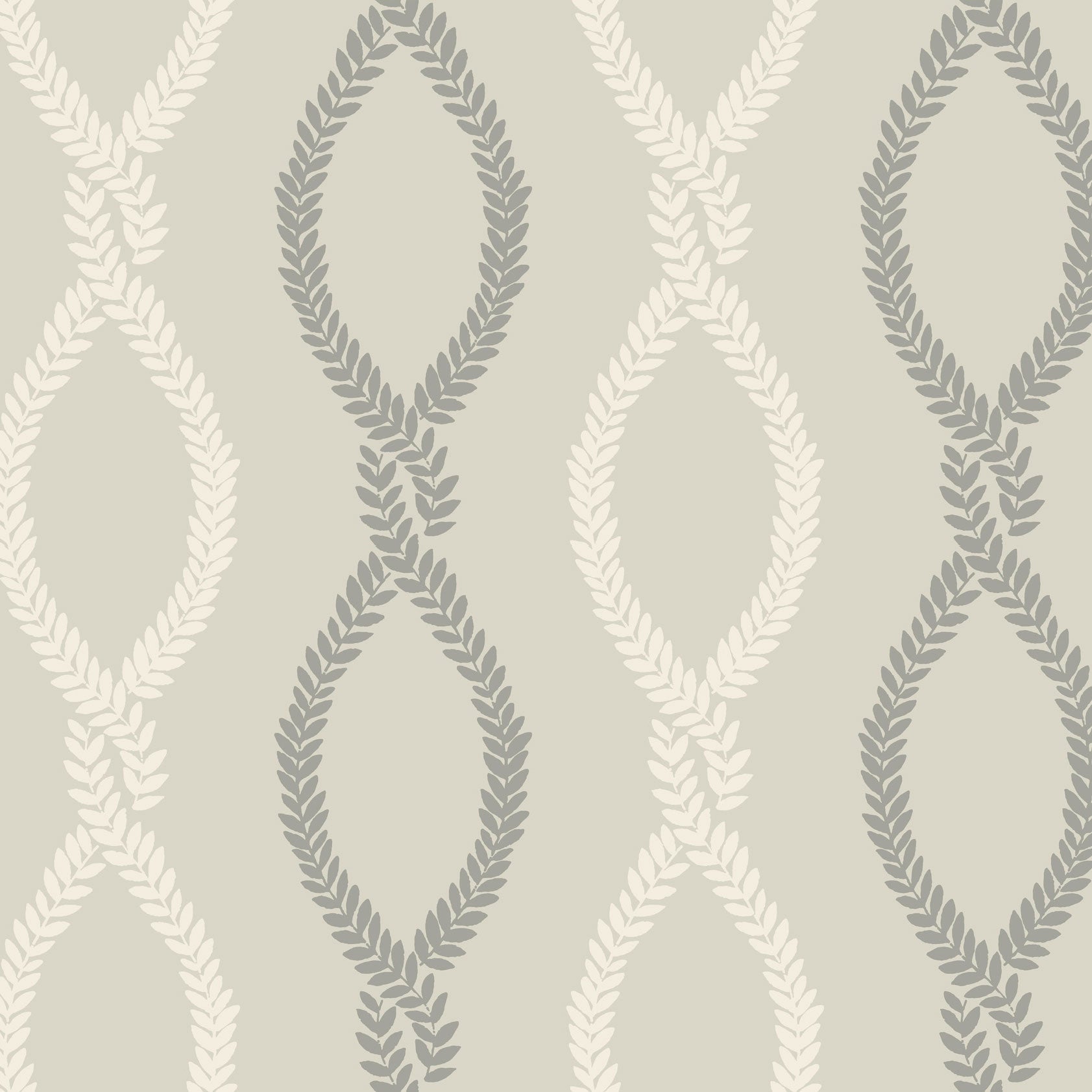 Laureate Vine Trellis Grey Jardin Wallpaper by York Wallcoverings