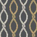 Laureate Vine Trellis Black Jardin Wallpaper by York Wallcoverings