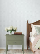 Priti Floral Grid Blue Jardin Wallpaper by York Wallcoverings