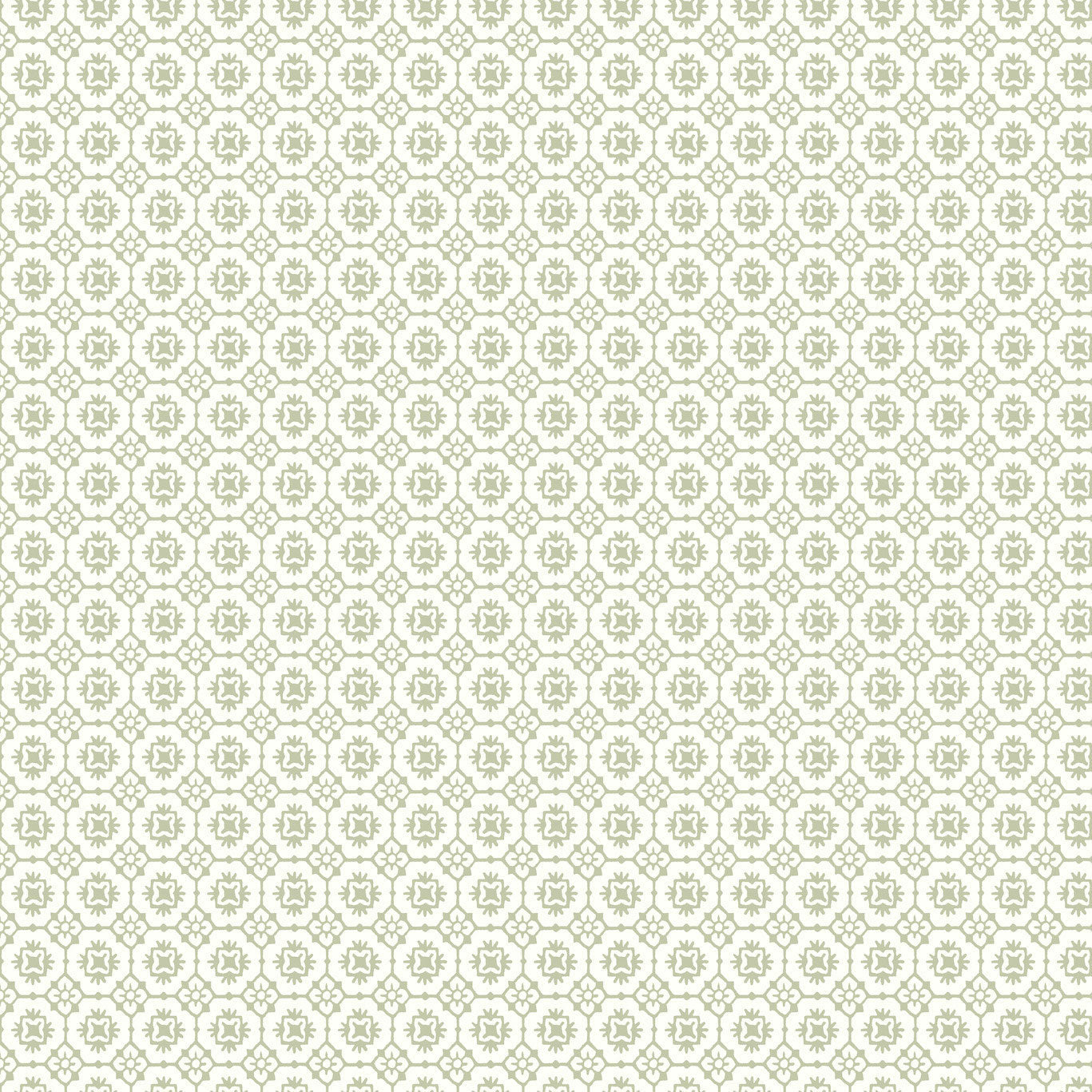 Priti Floral Grid Sage Jardin Wallpaper by York Wallcoverings