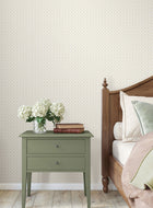 Priti Floral Grid Beige Jardin Wallpaper by York Wallcoverings