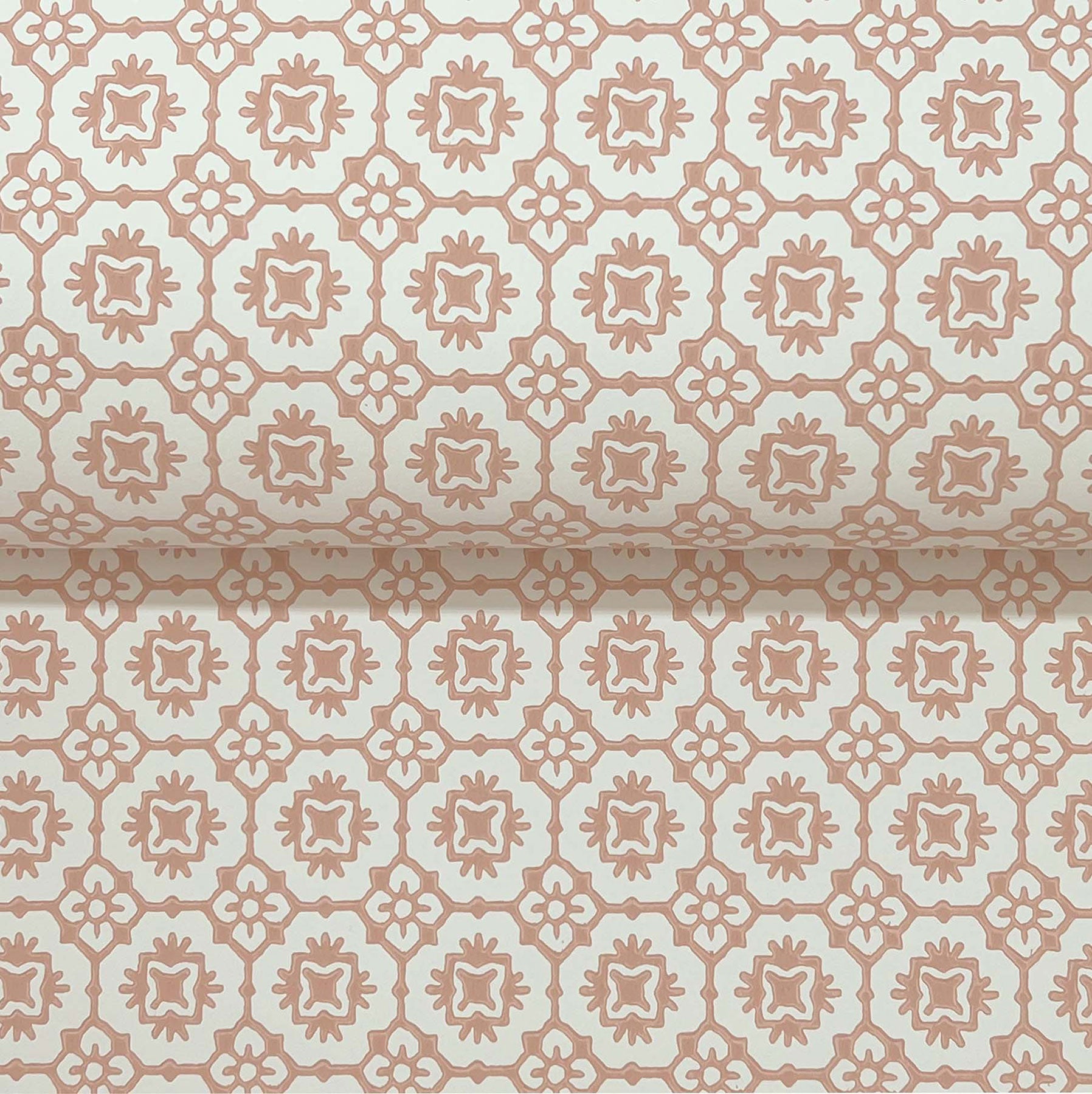 Priti Floral Grid Rose Jardin Wallpaper by York Wallcoverings