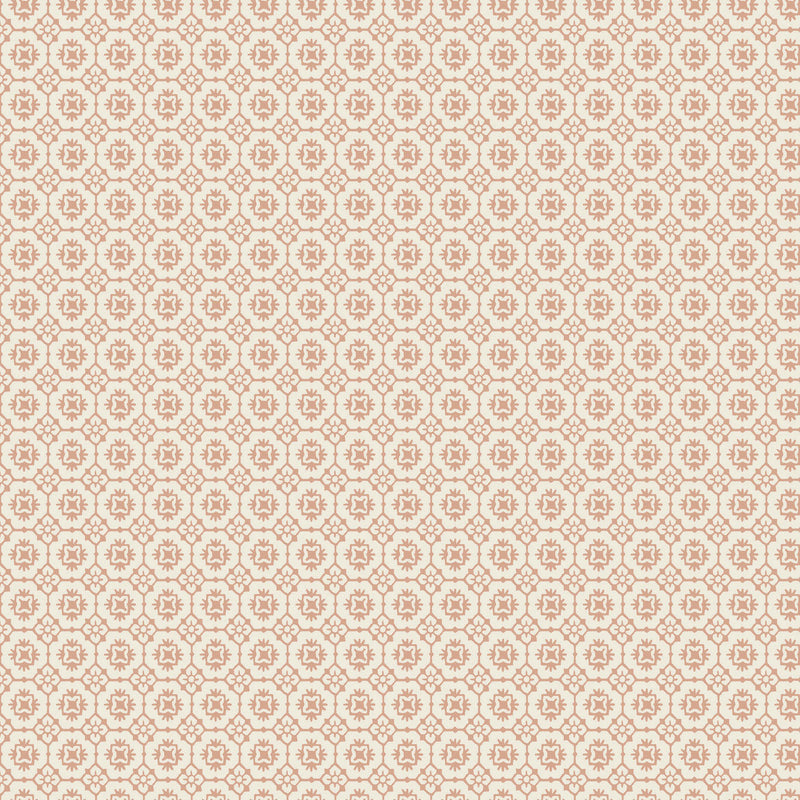 Priti Floral Grid Rose Jardin Wallpaper by York Wallcoverings