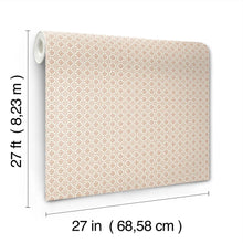 Priti Floral Grid Rose Jardin Wallpaper by York Wallcoverings
