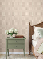 Priti Floral Grid Rose Jardin Wallpaper by York Wallcoverings