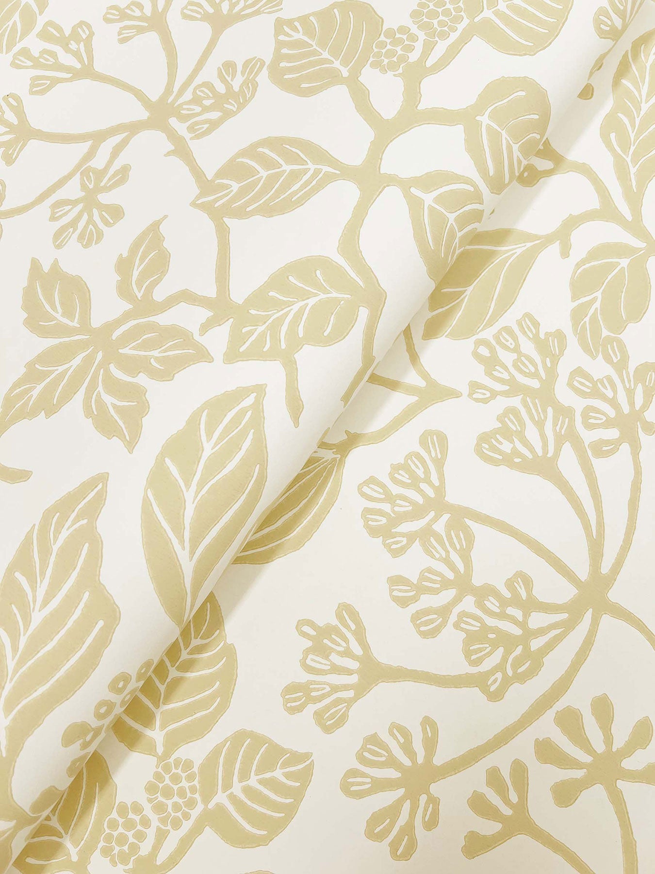 Rowen Botanical Honey Jardin Wallpaper by York Wallcoverings