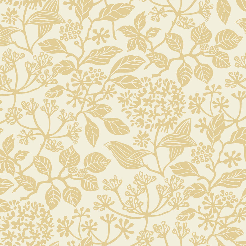 Rowen Botanical Honey Jardin Wallpaper by York Wallcoverings