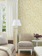 Rowen Botanical Honey Jardin Wallpaper by York Wallcoverings