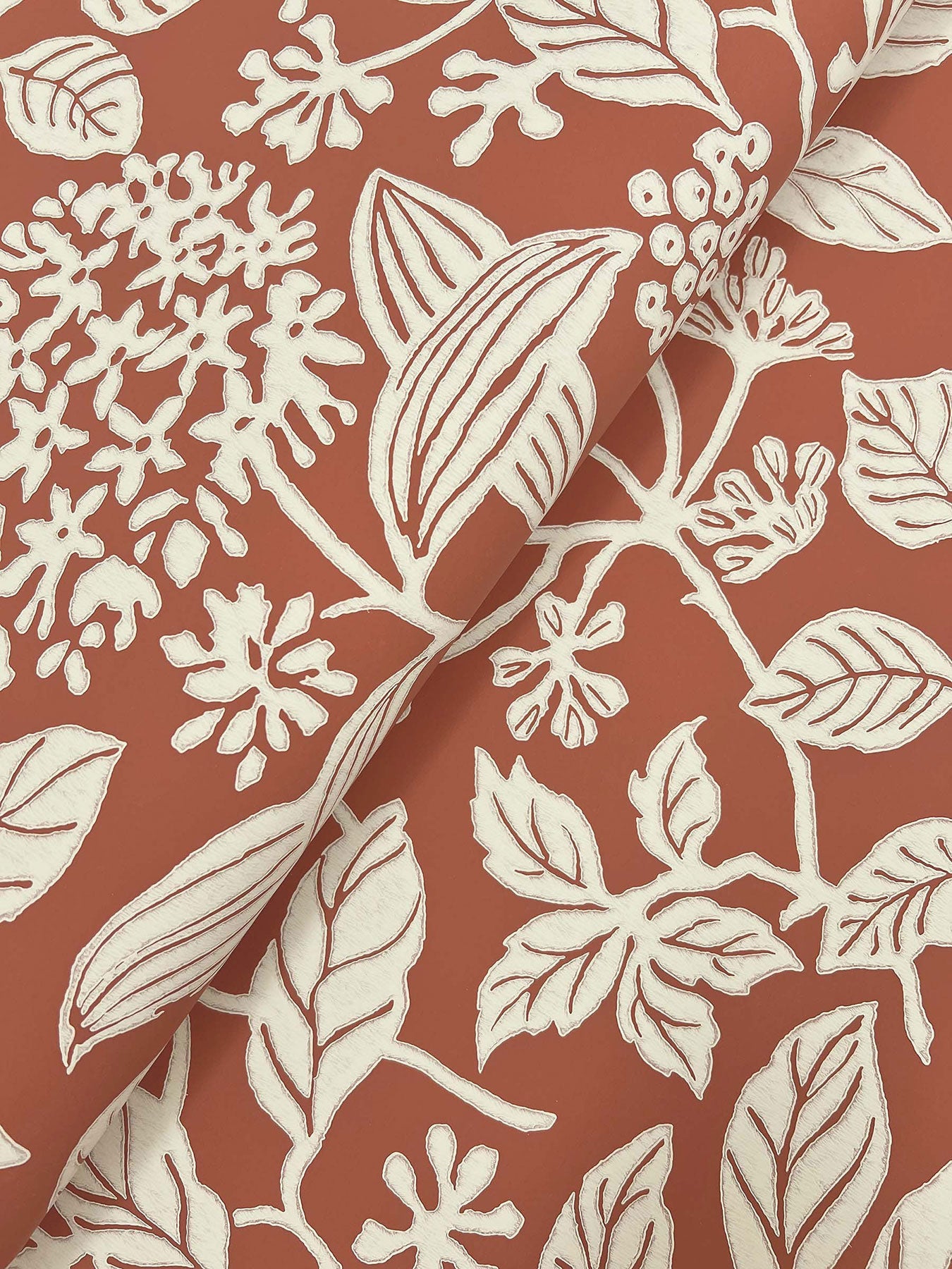 Rowen Botanical Ruby Jardin Wallpaper by York Wallcoverings