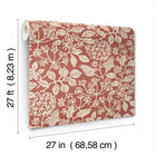 Rowen Botanical Ruby Jardin Wallpaper by York Wallcoverings