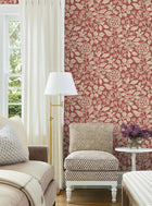 Rowen Botanical Ruby Jardin Wallpaper by York Wallcoverings